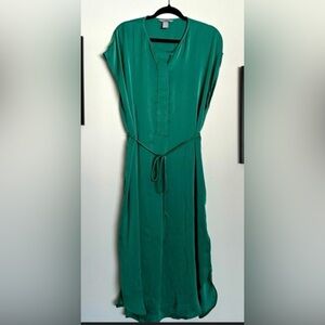 H&M Green Midi Dress